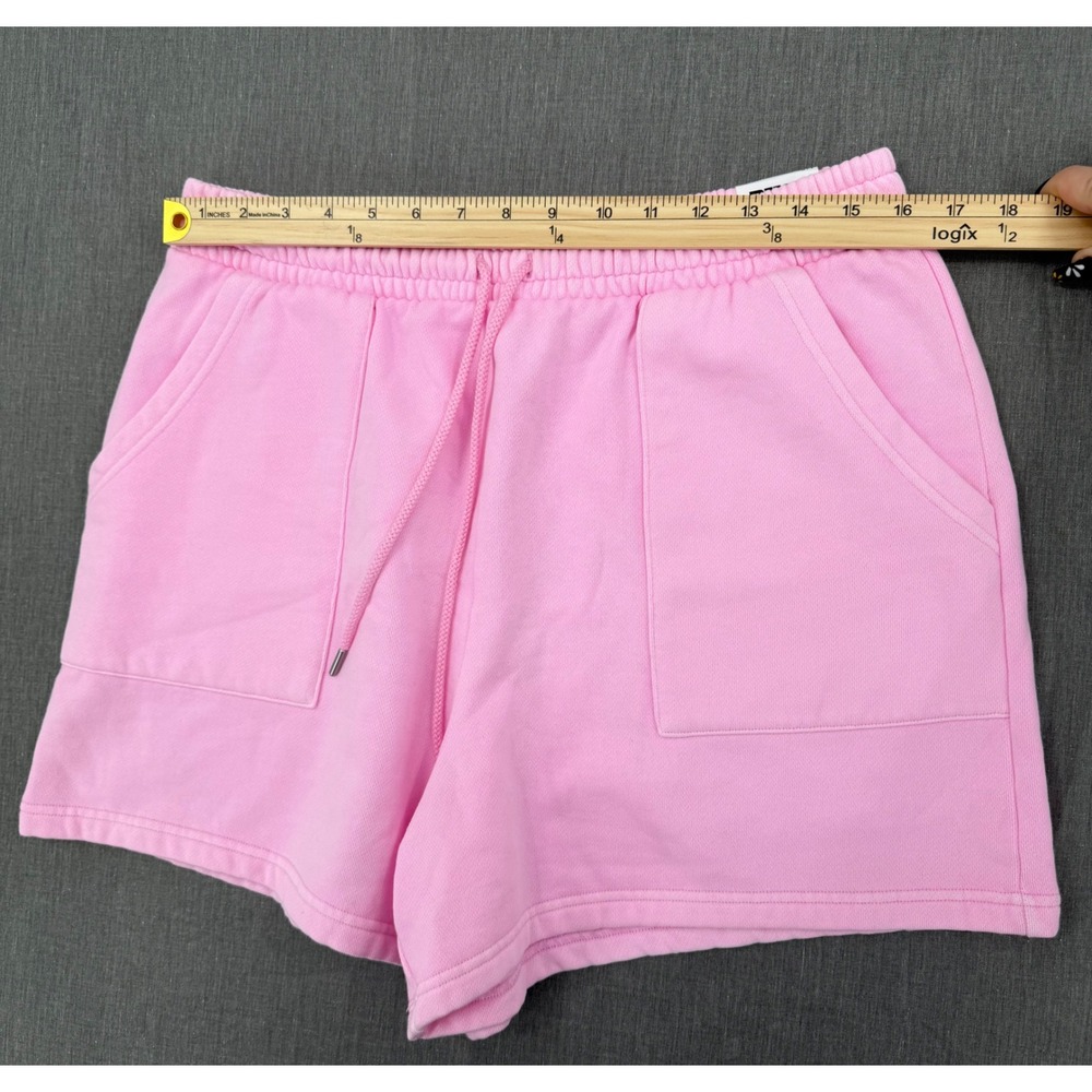 Victoria's Secret PINK Ivy Fleece Classic Shorts Pink Embroidered Logo Large NWT - Picture 3 of 8